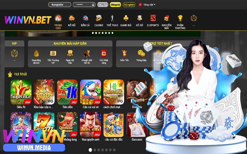 Kho game nhà cái winvn cung cấp đa dạng dịch vụ cá cược